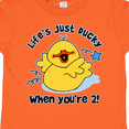 thumbnail image 4 of Inktastic Life's Ducky 2nd Birthday Boys or Girls Toddler T-Shirt, 4 of 5