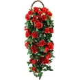 thumbnail image 1 of Enredadera de rosas artificiales con decoración romántica, tela de seda vibrante para el hogar, hotel, oficina, decoración de lotes para bodas, fiestas, jardín, juego de fácil instalación de 29 pies, 1 of 6
