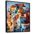 thumbnail image 2 of Designart "Colorful Casas This is Mexico s Vibrancy III" Cityscapes Floater Framed Wall Art Print, 2 of 7