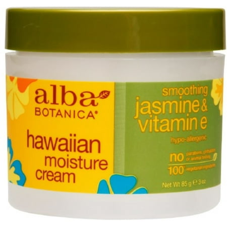 Alba Botanica Crème hydratante hawaïenne, Jasmine et vitamine E, 3 oz (pack de 3)