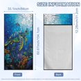 thumbnail image 4 of FOR U DESIGNS Glass Turtle Fish Coral Print Car Seat Towel Cover with Sweat Absorption, Soft and Washable Auto Seat Cover, Portable Athletic Running Towel for Hot Yoga, Gym, Workouts, 2 Pack, 4 of 7