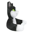 thumbnail image 3 of Whimsical Black White Kitten Cat Toilet Paper Roll Holder Bathroom Wall Decor, 3 of 6