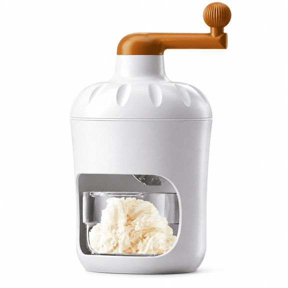 RAIRSKY Manual Ice Cream Maker with Hand Crank Easy Homemade Desserts,Compact Design,Perfect for Family Gatherings
