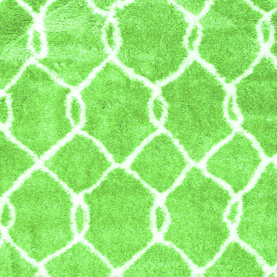 Ahgly Company Indoor Square Trellis Green Modern Area Rugs, 6' Square ...