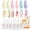 Pastel Macarons, variant on modelones Gel Nail Polish Set, 6 PCS Neutral Nude Brown Gel Polish Fall Colors 2024 Gold Glitter Nail Gel Polish Soak OFF LED Nail Art Gel Kit Manicure Salon DIY Christmas Nails Gift