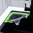 thumbnail image 3 of Drain Rack Kitchen Triangle Holder with Filtration Mesh – Convenient Triangular Gray Rack for Strainer and Kitchen Drain Includes 100Pcs Large Mesh for leftovers, 3 of 6
