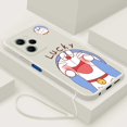 thumbnail image 1 of realme 10T 10 Pro + Plus 5G Coca-Cola Edition C55 Funda Cuadrada De Silicona Líquida Mate De Dibujos Animados De La Suerte Doraemon Blanda, 1 of 4