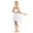 White, variant on Women's Girls Lyrical Asymmetric Costume Sweetheart Ballet Dance High-Low Skirt Performance