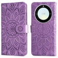 thumbnail image 5 of Funda tipo cartera GANGXUN para Honor X40 , diseño girasol, cuero PU, soporte, cierre magnético, tarjetero, 5 of 5