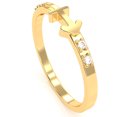 thumbnail image 5 of Sagittarius Zodiac Sign Diamond Ring In Solid 14k Yellow Gold, 5 of 6
