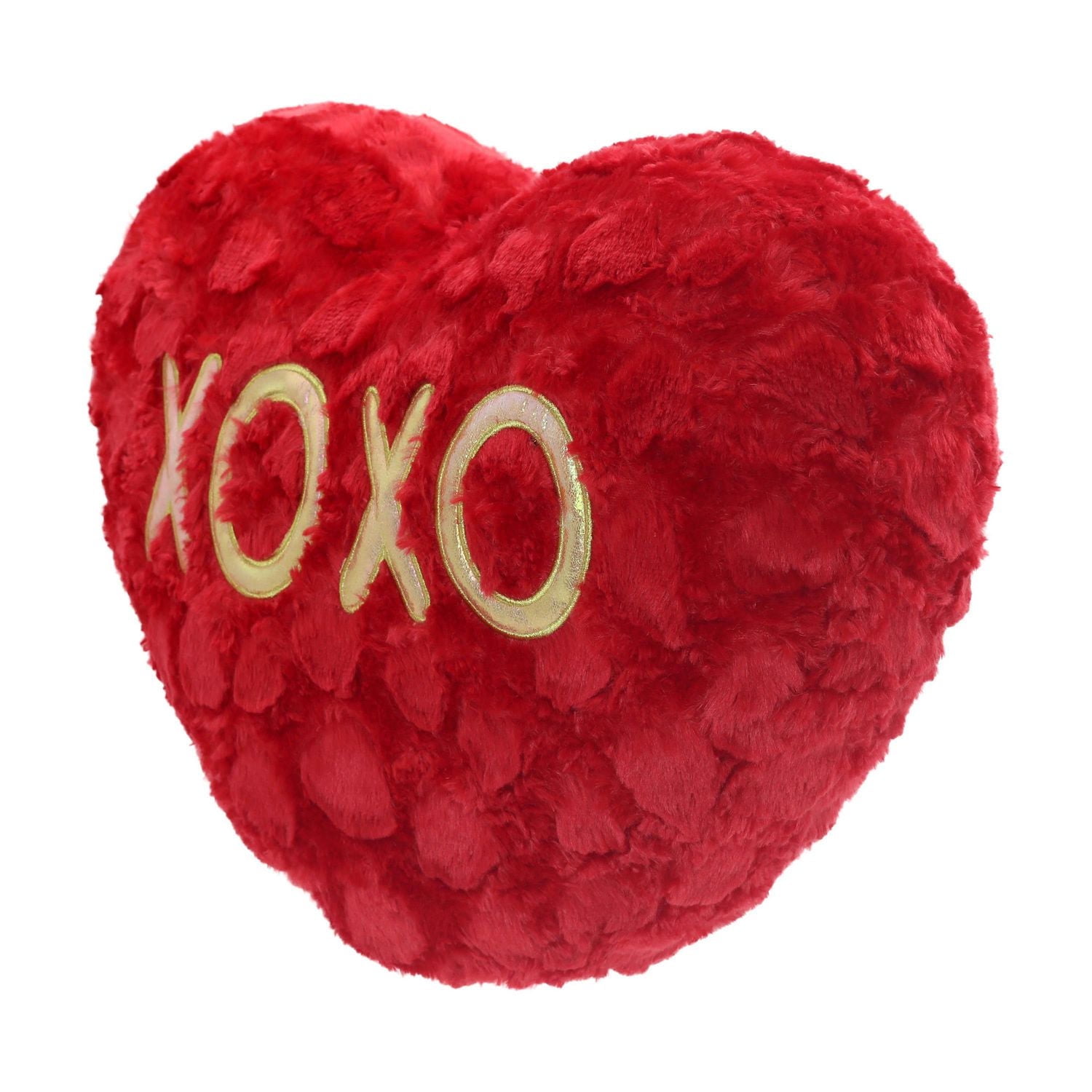 Façon de célébrer la Valentin Big Heart Xo Pillow, rouge