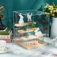 thumbnail image 3 of Acrylic Display Case 4-Layer Transparent Display Box with Wooden Dividers Assembled Display Case for Action Figures Storage of Collectibles 25x8.66x10.63 Inches, 3 of 6