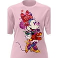 thumbnail image 2 of Disney Minnie Mouse Collage Crew Neck Graphic Adult Tee Shirt, XS-2XL (Women's), 2 of 4