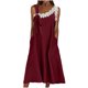 thumbnail image 1 of Vestido de Verano Casual sin Mangas Gradual de las Mujeres Vestido Largo con Cuello en V, Vestido de Vacaciones de Poliéster Suave, 1 of 8
