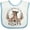 White and Blue, variant on Inktastic I'm Only Here for the Goats Boys or Girls Baby Bib