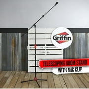 Griffin Microphone Stand - Telescopic Mic Boom Mount Stage Studio Holder Clip