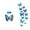 D, variant on Partheme 12 Pcs Beautiful 3D Butterfly Wall Decals Removable Home Decorations Art Decor Wall Stickers & Murals for Bedroom TV Background Living Room, F
