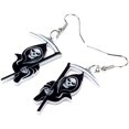 thumbnail image 2 of Chibi Grim Reaper Earring Earrings Acrylic Dangle Goth Gothic Kawaii Earring, 2 of 5