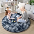 thumbnail image 4 of Shag Area Rugs for Living Room 6'(Round), Soft and Fluffy Shaggy Carpet for Pets, Machine Washable Floor Rugs for Living room, 4 of 6