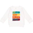 thumbnail image 2 of Inktastic Eat Sleep Jiu Jitsu Repeat Toddler Sweatshirt, 2 of 4