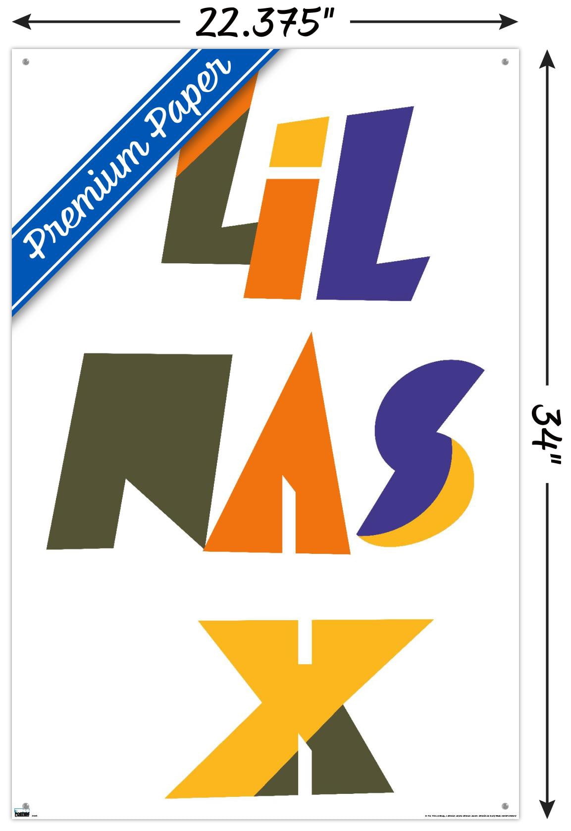 Lil Nas - Logo Wall Poster with Pushpins, 22.375" x 34"