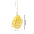 thumbnail image 2 of Unique Bargains 1 Pc Bath Shower Loofah Sponge Body Scrubber for Bathroom 3.93"x3.54" Yellow, 2 of 5