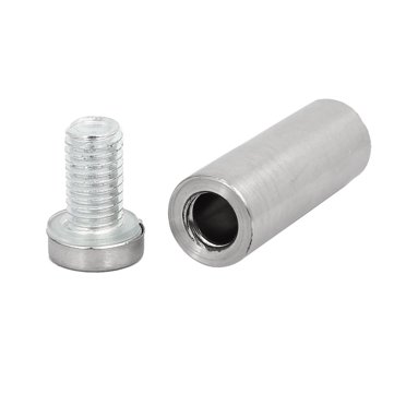 Uxcell Stainless Steel Glass Table Spacers – 19x25mm Standoff Fixing Screws Bolts (4pcs)