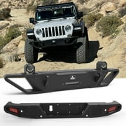 Front+Rear JT Bumper For 2019-2024 Jeep Gladlator JT w/LED Fog Lights Front Bumper Replacement Accessories