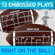 thumbnail image 5 of Football Franklin Sports Playbook Junior para niños, color marrón, 5 of 8