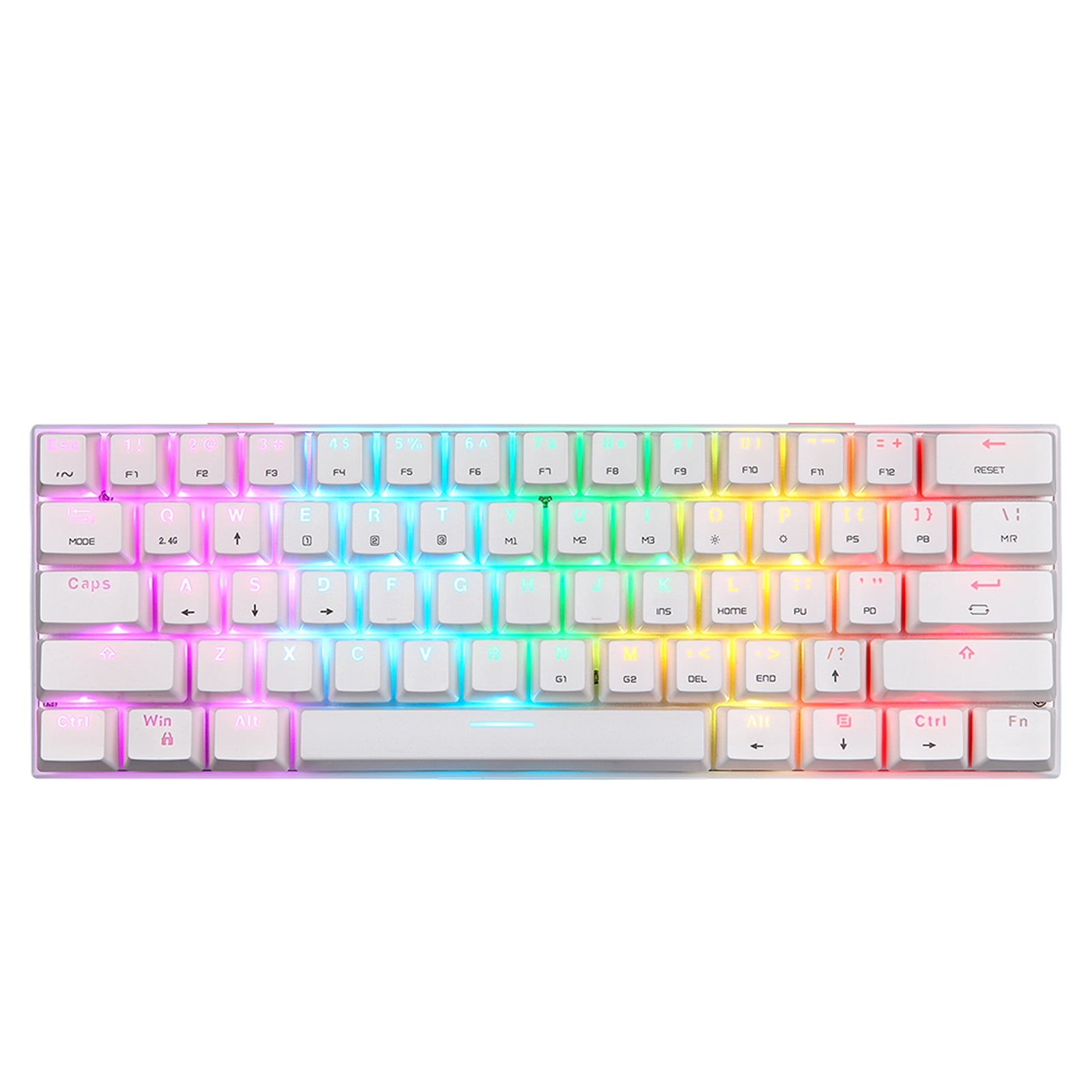 Digital Motospeed SK62 BT Wireless Gaming Mechanical Keyboard 61 Keys RGB Backlight Blue Switch Macro Drive For Laptop PC
