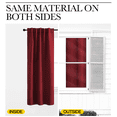 thumbnail image 6 of NICETOWN Thermal Insulated Blackout Curtains Back Tab and Rod Pocket Window Curtains for Dining Room 52x108 inch Burgundy Red, 2 Panels, 6 of 8