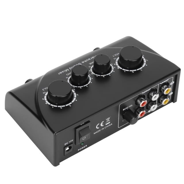 Efector frontal de karaoke mezclador de línea digital Enchufe de EE UU 100-240V Volumen ajustable para música de DJ
