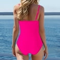 thumbnail image 6 of MSJUHEG Plus Size Swimsuit for Women,Ribbed One Piece Swimsuits for Women,1 Piece Swimsuit,Bandeau Bathing Suits,High Waist Bathing Suit,Monokini,Tummy Control Swimsuits for Women Hot Pink M, 6 of 6