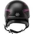 thumbnail image 4 of GMAX HH-65 Half Helmet - Torque Naked Matte Black/Pink, 4 of 4