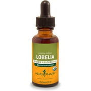 Herb Pharm Certified Organic Lobelia Liquid Extract for Musculoskeletal System Support - 1 Ounce (DLOBEL01)