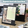 thumbnail image 4 of dgysar [Magnetic] 11x8.5 Inch Desktop Memo Display Board L-Shaped Metal Bulletin Stand for Office Notice Board Home Message Display Restaurant One Size 1-Pack, 4 of 8
