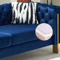 thumbnail image 2 of Modern Tufted Velvet Chesterfield Living Room Sofa 84.25''W with Gold Metal Legs, 2 of 8