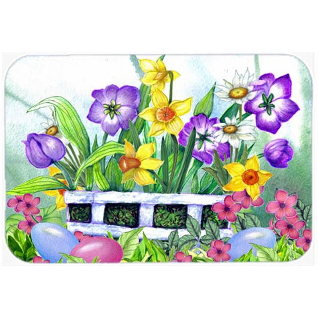 Carolines Treasures PJC1099LCB Finding Easter Eggs Glass Cutting Board- Large