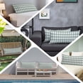 thumbnail image 6 of Green Farmhouse Body Pillow Covers 20"x54", Buffalo Plaid Check Lattice White Grid Soft Brushed Microfiber Breathable Throw Pillow Covers, Pillowcase with Zipper for Couch Sofa Bedroom Living Room, 6 of 9