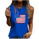 thumbnail image 1 of Camiseta holgada sin mangas con cuello redondo y estampado informal de verano para mujer Pompotops  lopia993358, 1 of 5