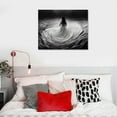 thumbnail image 4 of COMIO  Sexy Woman Canvas Wall Art Black and White Art Woman Girl in Rain Picture Canvas Prints Modern Bedroom Hotel Wall Decoration Portrait Artwork Framed Ready to Hang, 4 of 4