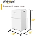 thumbnail image 6 of Whirlpool 8,000 BTU 115-Volt Portable Air Conditioner with Heater, White, WHAP13HBWC, 6 of 8