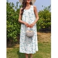 thumbnail image 3 of Ekouaer Nightgowns for Women Cotton Long Night Gown Sleeveless Sleep Dress Victorian Nightdress Ladies Sleepwear, 3 of 6