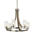 thumbnail image 4 of Coastal Farmhouse Six Light Chandelier-Auburn Stained Finish Bailey Street Home 147-Bel-1634675, 4 of 8