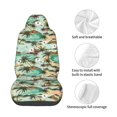thumbnail image 4 of Wukai Colorful Hawaii Palms Full Set Car Seat Covers with Soft Padding Universal Auto Front Seats Protector and Cushion Mat, 4 of 5