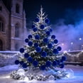 thumbnail image 5 of Hvmvliv Flocked Christmas Ball Ornament Velvet Xmas Tree Hanging Bauble Shatterproof for Holiday Party Decor, 5 of 6