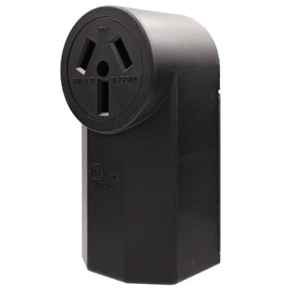 OUTLET【黒 ブラック 140㎝×30本】 EverElectrix 2-Pack 4.8A Black Wall Outlet With USB Ports - 15Amp