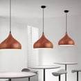 thumbnail image 7 of Wood Grain Metal Pendant Lighting for Kitchen Island, Modern Nordic Style Ceiling Pendant Light Fixture for Dining Room, Minimalism Simple Hanging Lamp, Single Chandelier for Bar Counter, 7 of 7