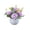 J, variant on 1 Pcs Artificial Flowers Kit With Pot,Artificial Silk Flowers In Pot, Fake Flowers With Vase, Small Plant Potted Decor,Faux Flower Arrangement With Pot For Home Dining Table Decor,(B,4.7x5.9 in)