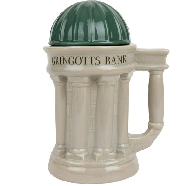 Taza Harry Potter Gringotts Bank de cerámica de 900 ml con tapa